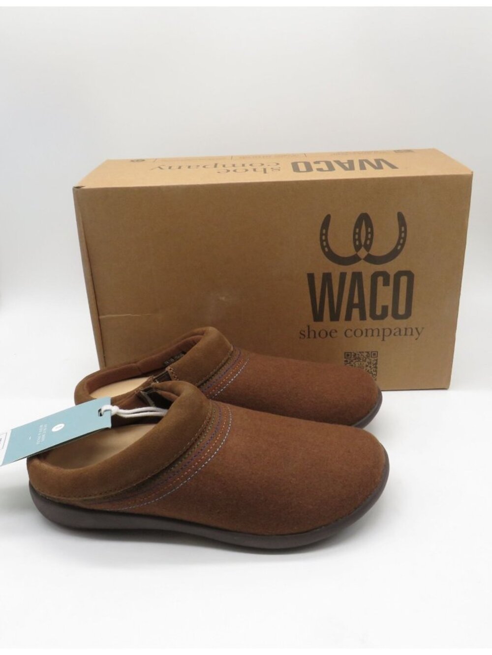 Waco Eden Womens Brown Slip-On Shoes Clogs Size 7B Cushioned Soles NEW